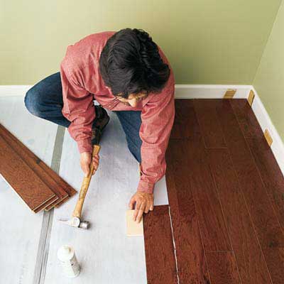 Installing-wood-flooring