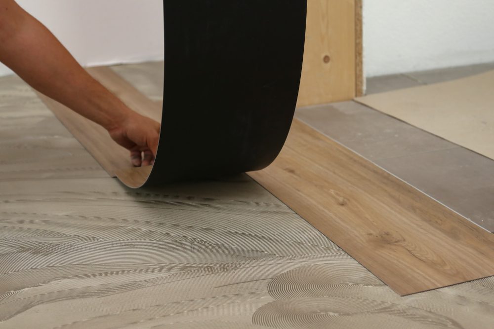contemporary vinyl wood floor